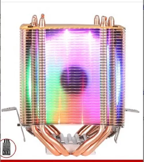 Heatsink CPU Cooler LED RGB Fan with 4 Pin Intel LGA 2011 V2 V3 V4 LGA 2011-3