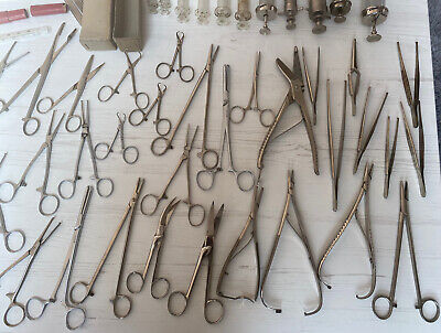 alte Arzt besteck instrumente koffer Tierarzt Chirurgische Instrumente 5
