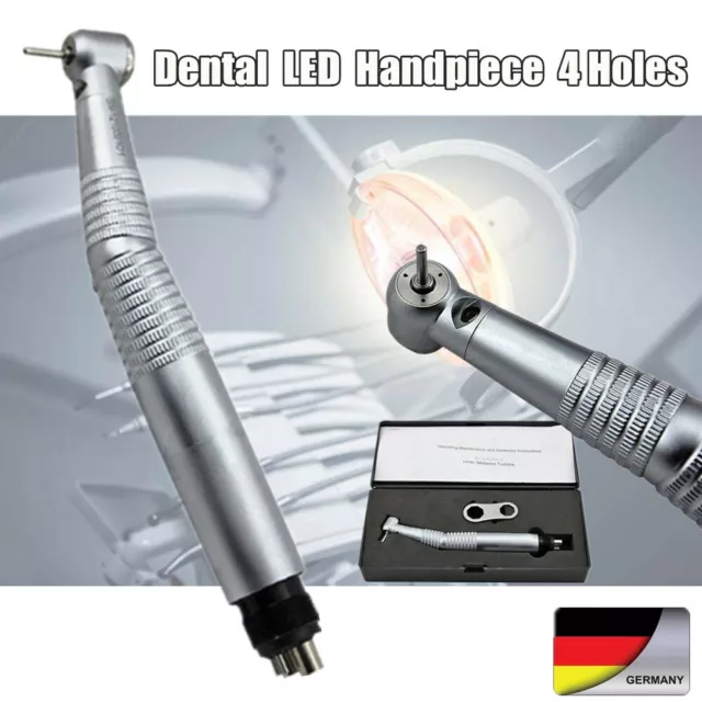 Dentaire Dental LED Handpiece Turbine fibre optique pièce à main 4H