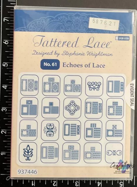 Tattered Lace Echoes Of Lace USB No 61- BRAND NEW - FREE P&P!!!