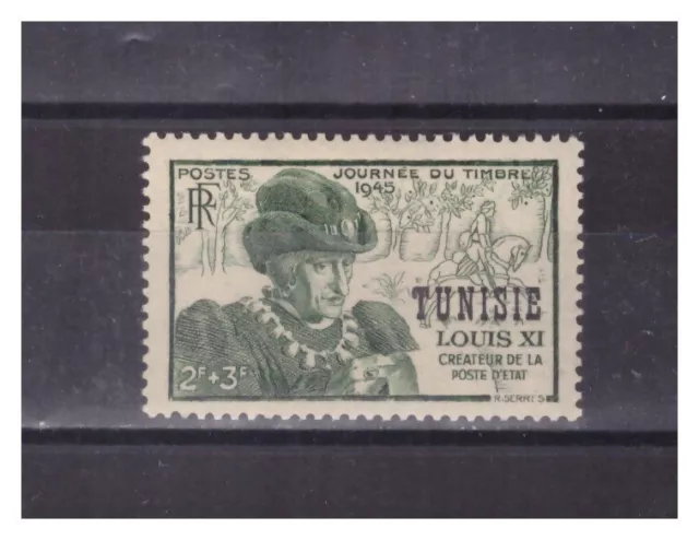 Tunisie   .  N° 301   . 2 F    + 3 F  Louis  Xi .   Neuf .  * .Superbe .
