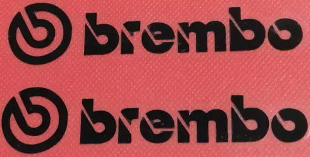 Adesivi Brembo colore NERO per Pinza Freno 2pz. una coppia