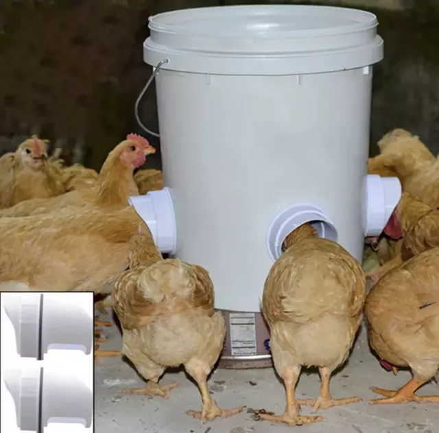 HGA Auto Chicken Feeder 15L Automatic Bird Poultry Chook Outdoor Gravity Feed