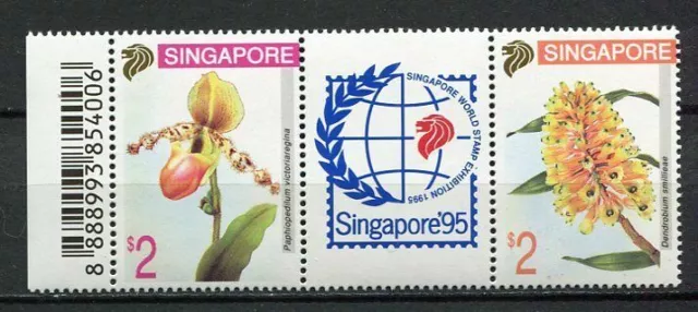 24946) SINGAPORE 1994 MNH** Nuovi** Flowers Orchids 2v