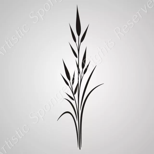 Single GRASS Reusable Stencil A3 A4 A5 Shabby Craft Art Painting Wood / J41