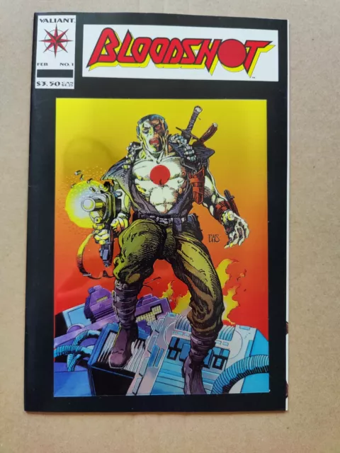BLOODSHOT #1 NM Feb 1993 Valiant Comics Foil Cover
