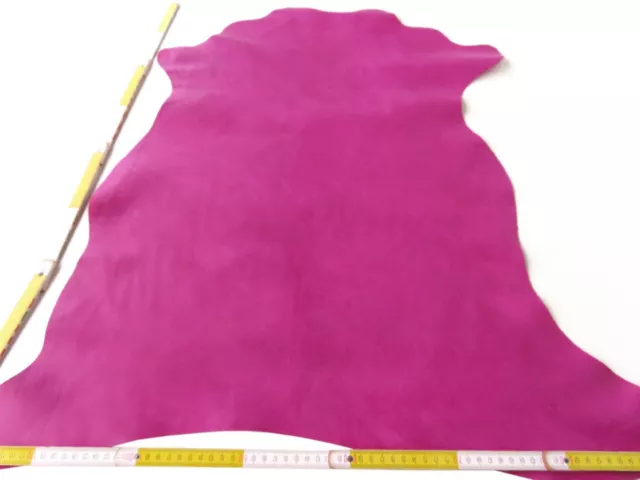 Lederhaut KALB PINK VIOLETT 70x60 1,0mm Rindleder Oberleder LARP Blankleder Fell