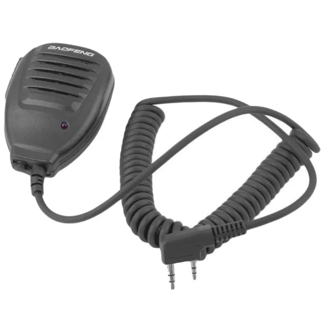 Clip-On Remote External Lapel Speaker Microphone For Ham Two Way Handheld Radios