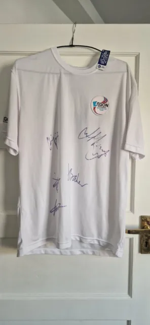 Davis Cup Tennis  Great Britain Signed Players Polo shirt adults size L