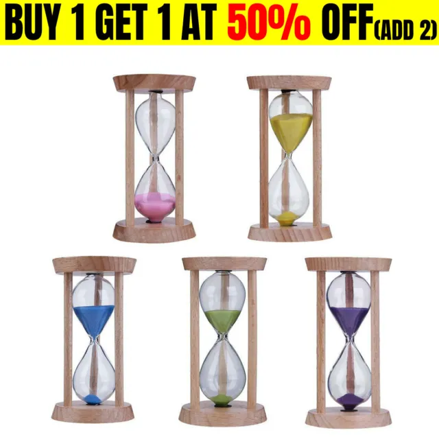 Sand Hourglass Timer 3 Minutes Egg Sandglass Timer Clock Home Decor Wooden Gift