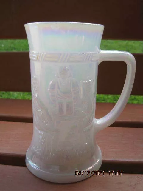 Large Vintage Retro Federal Moonglow Pearl Lustre large Beer Stein Tankard Mug