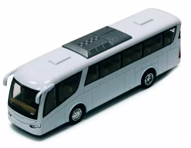 7" Kinsmart Kinsfun Coach Tour Travel Diecast Model Toy Bus Pull Action No Decal