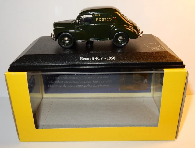 NOREV RENAULT 4CV 4 CV 1950 POSTES POSTE PTT 1/43 in LUXE BOX
