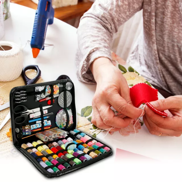 HANDY SEWING KIT for DIY Enthusiasts 86pcs Portable Needle and Thread Kit  $17.84 - PicClick AU
