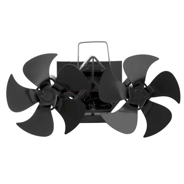 Double Head Chimney Fan for Fireplace Wall Mounted Energy Saving Design