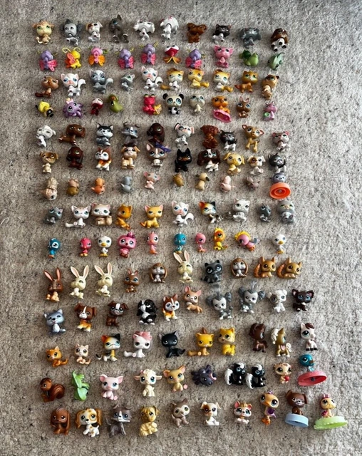 LITTLEST PET SHOP VINTAGE Lot over 130 Pets RARE LPS Dog Cat with