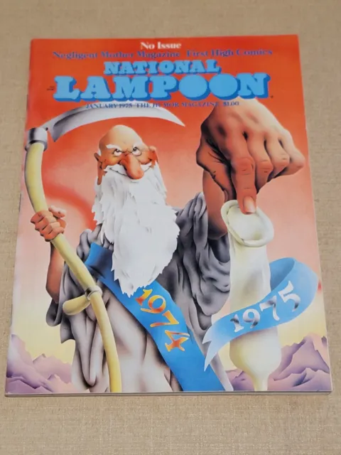 National Lampoon Magazine Jan 1975 First High Comics No Issue Humor Satire VTG