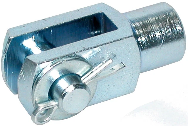10 x Gabelkopf 4x8 M4 verzinkt + Sicherungsbolzen / ES-Bolzen 10 x Gabelkopf 4x8 M4 verzinkt + Sicherungsbolzen / ES-Bolzen