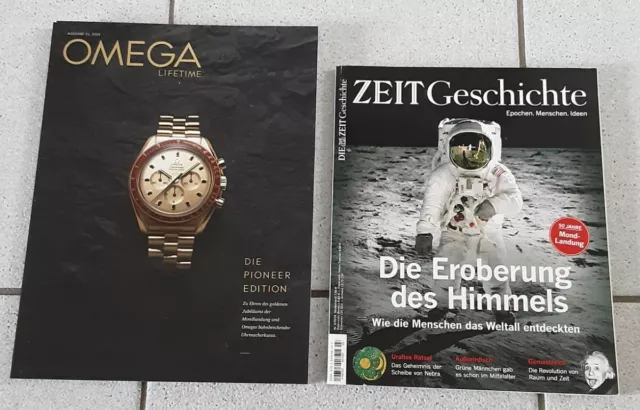 Omega Lifetime Magazin 21 aus 2019 Jubilum + Zeit Geschichte Mond Speedmaster