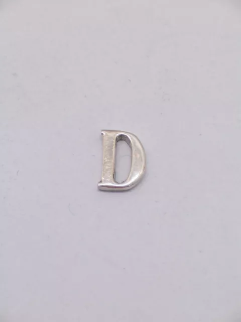 Broche De Veste Avec Initiale - D - en Argent 925 - Pins - Lettre - Alphabet
