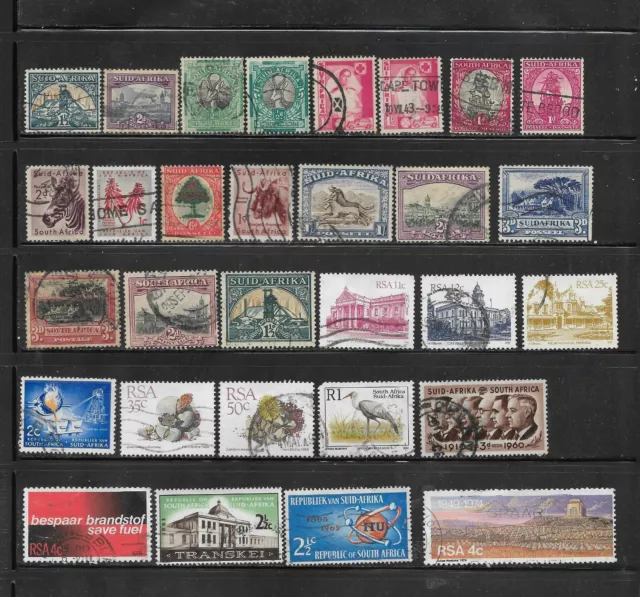 47 Used South Africa (RSA) Stamps