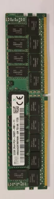 SK Hynix 32GB 2Rx4 PC4-2400T DDR4 ECC RDIMM HMA84GR7MFR4N-UH Server RAM