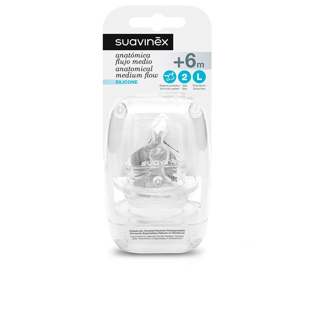Bebé y Niños Suavinex unisex TETINA anatómica silicona T2L 2 u