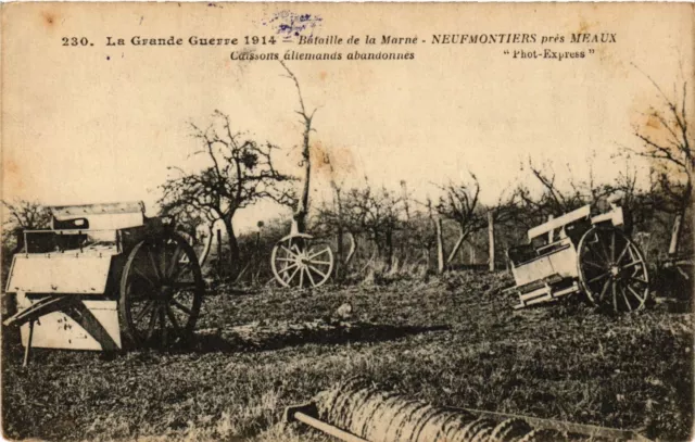 CPA AK Military Battle of the Marne Abandoned German Caissons (695972)