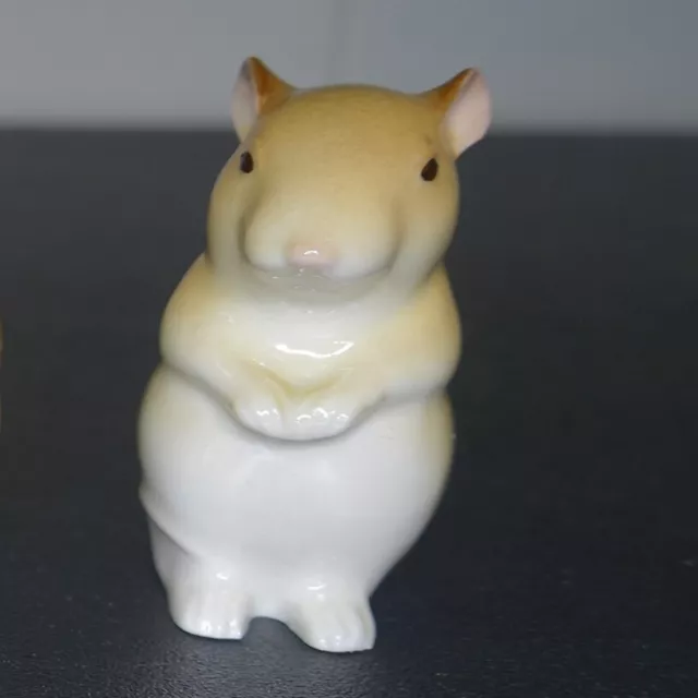 Field MOUSE LOMONOSOV porcelain tan figure figurine