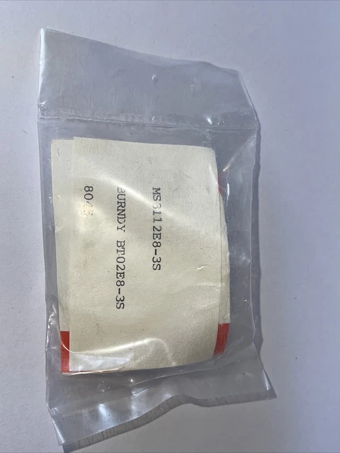 Military Connector NOS MILSPEC MS3112E-8-3S with GOLD pins