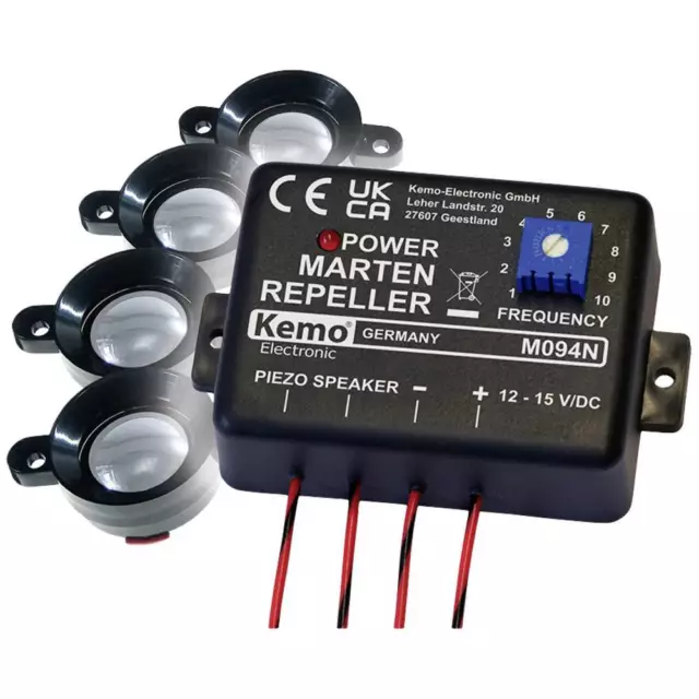 Module anti-martres à ultrasons Kemo M094 à ultrason, éclairage LED avec