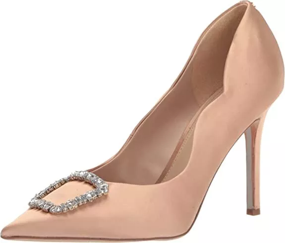 Sam Edelman Harriett Rosa Blush Pointed Toe Slip On Stiletto Heel Fashion Pumps