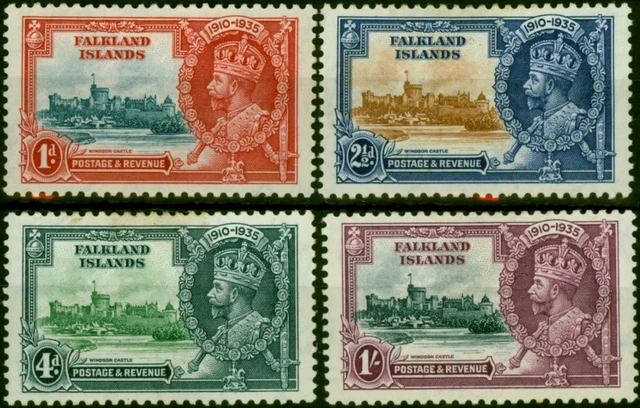 Falkland Islands 1935 Jubiläum Set Mit 4 SG139-142 Gute MM