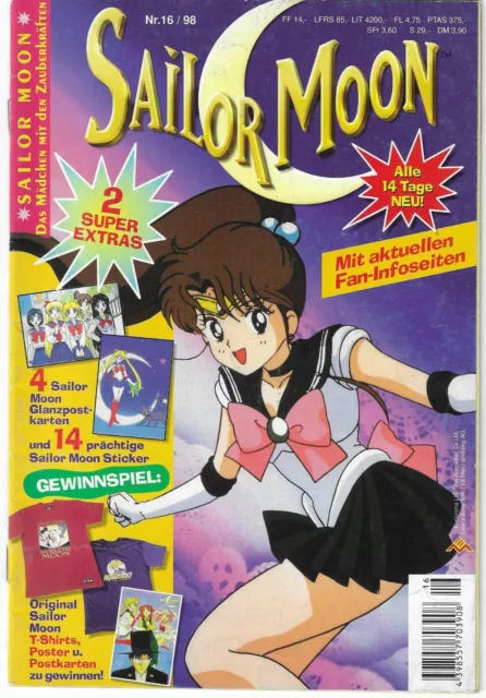 Sailor Moon Heft Magazin Nr.16/98 Ohne Extra