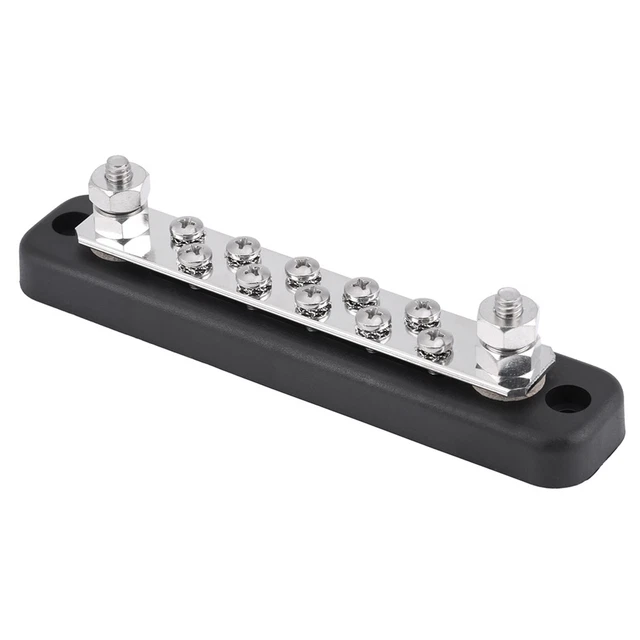CAR AUTO 10 Positions Bus Bar Electric Terminal Junction Block W / 2 ...
