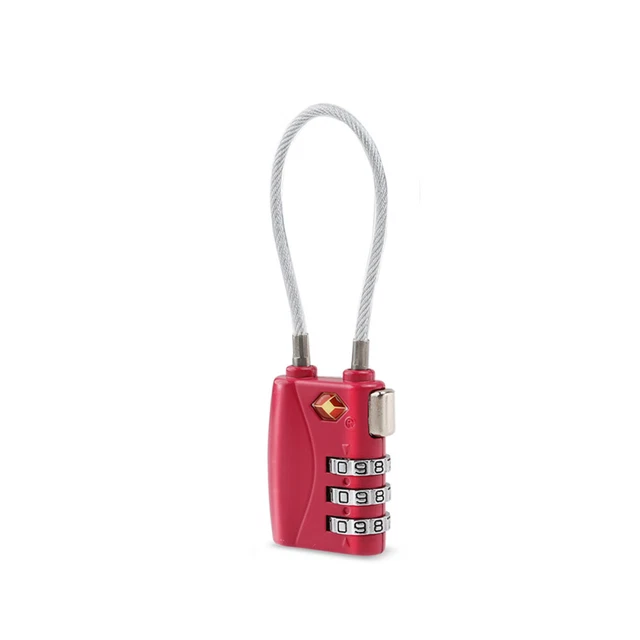 Tsa Approved Locks Wire Rope Padlock Digital Backpack Suitcase