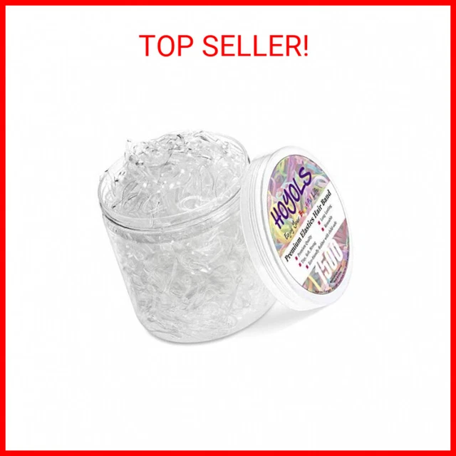 Clear Elastic Hair Rubber Bands, 1500pcs Mini Small Clear Ponytail Elastics Hold