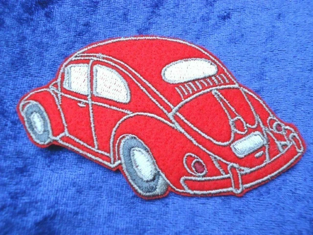 Volkswagen VW Maggiolino Toppa/Adesivo / Patch Ovali Rosso Solo Oggi