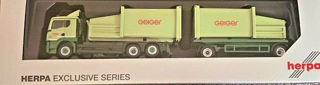 Herpa 936255 MAN TGE Halbbus resedagrün Spedition Geiger H0 1:87 NEU in