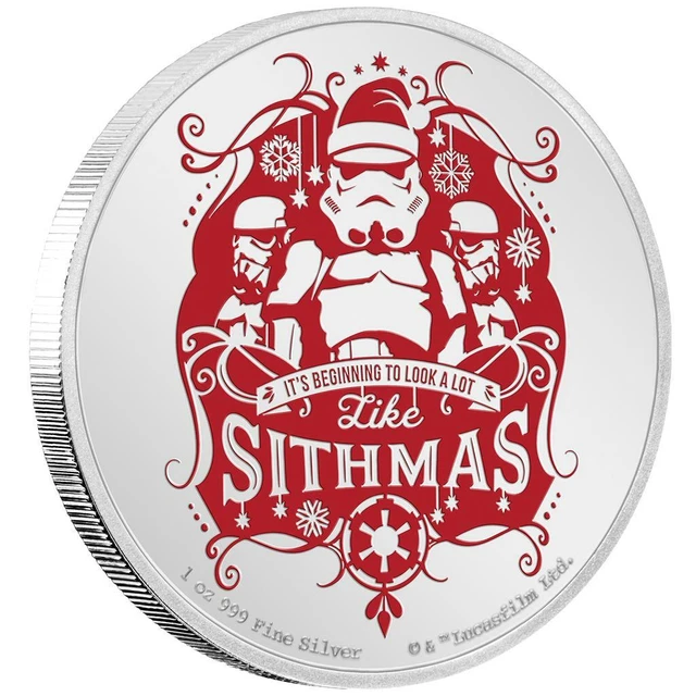 Silbermünze Star Wars™ Season's Greetings 2020 - Niue - 1 Oz PP