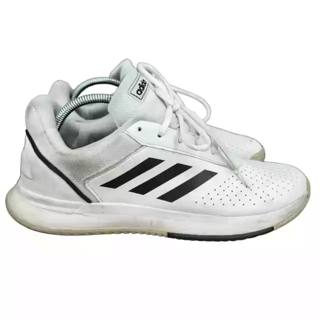 Adidas Courtsmash Tennis Shoes Mens 11 White Leather Pickle Ball Sneakers F36718