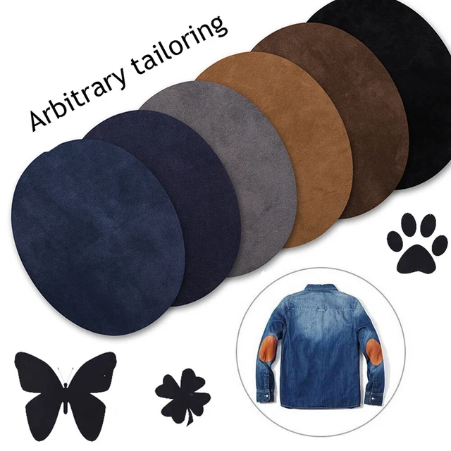 Toppe Termoadesive In Velluto Sintetico - 25 Pezzi Ovali, 5 Colori, Per Riparare Gomiti E Ginocchia Di Vestiti - Foto 10