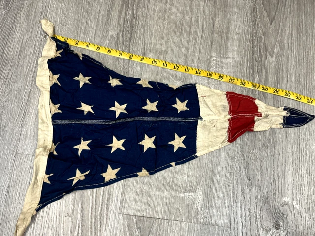 antique sailboat yacht club pennant flag maritime ship bunting burgee  american