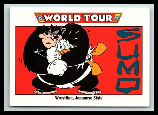 1991 Impel Disney World Tour Donald Duck Wrestling Japanese Style #174