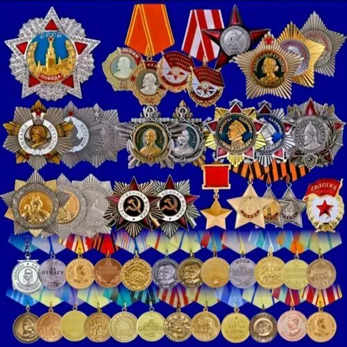 Russia Military Medals Orders Badges Awards Pins Replica Wholesale Lenin WW1 WW2