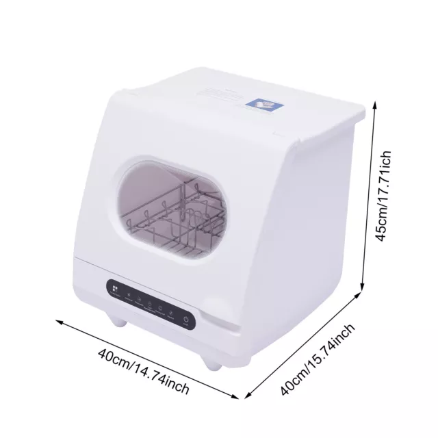 Small Compact Portable Countertop Dishwasher w/ 3 Washing Programmable  Settings