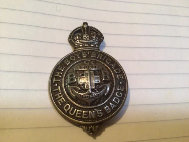 military badges Boys Brigade Queens Badge