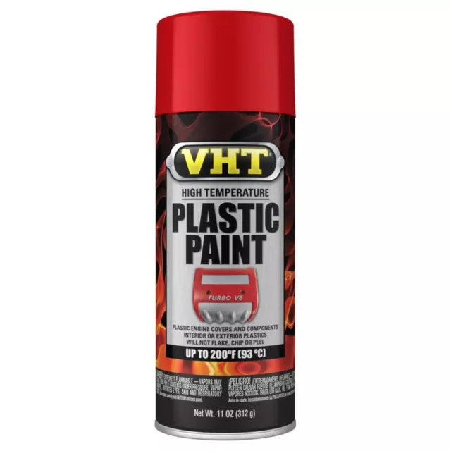 1 x 312 g (11 once) VHT vernice plastica per auto ad alta temperatura - rosso