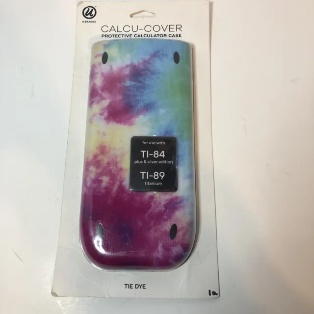 U Brands Calcu-cover For Use With TI-84, TI-89 Graphing Calculator Tie Dye Peace