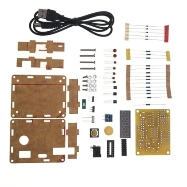 DIY Meter Frequency Counter Tester 1Hz-50MHz DIY Kit with Transparent Case T9R5